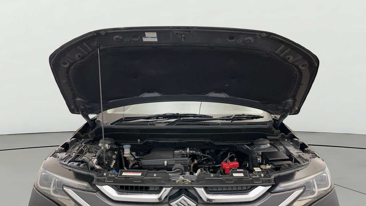 Engine bay view of a Maruti Suzuki Brezza