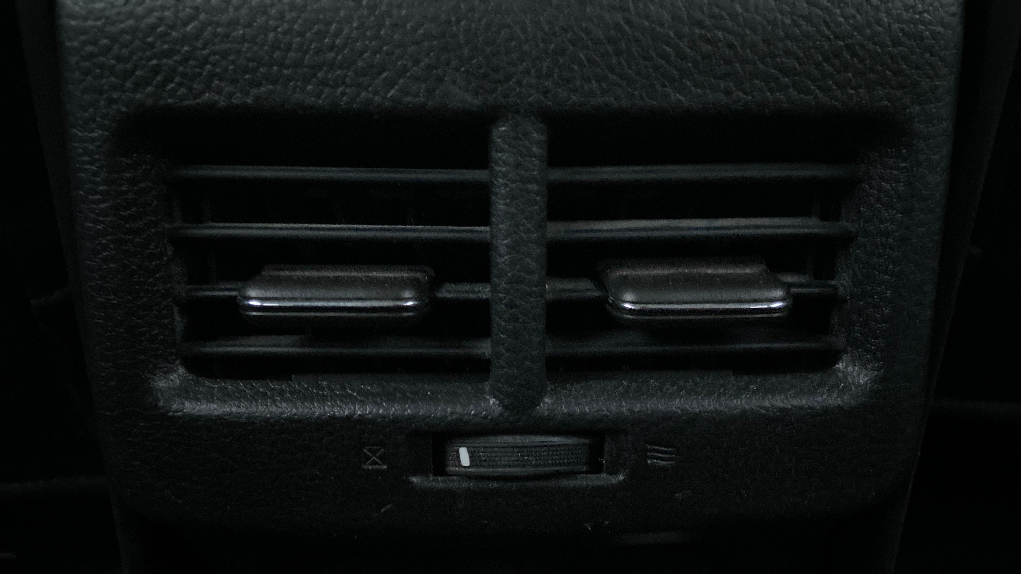 Close-up of rear air conditioning vent of a Maruti Suzuki Brezza