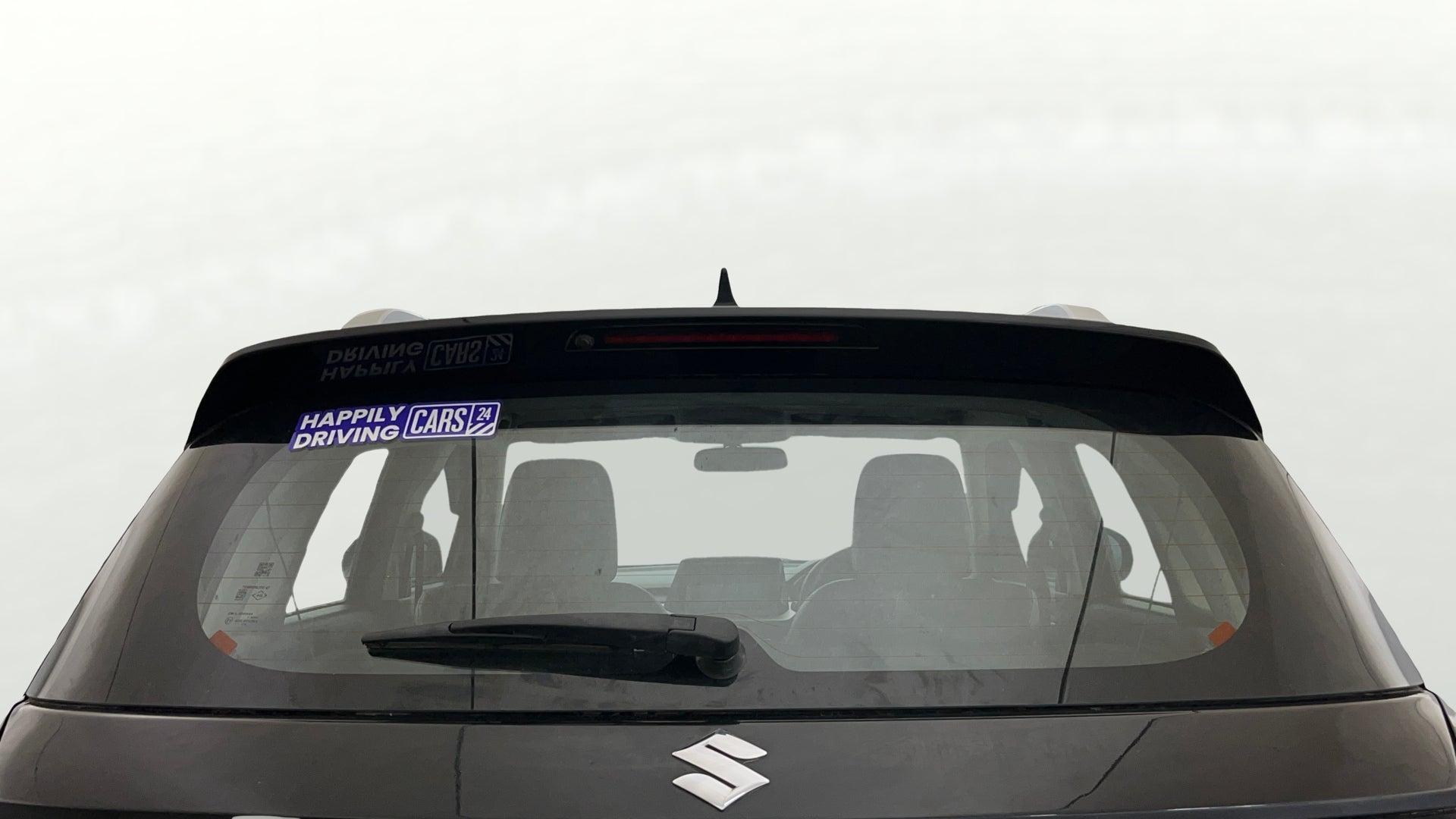 Rear view of a Maruti Suzuki Brezza