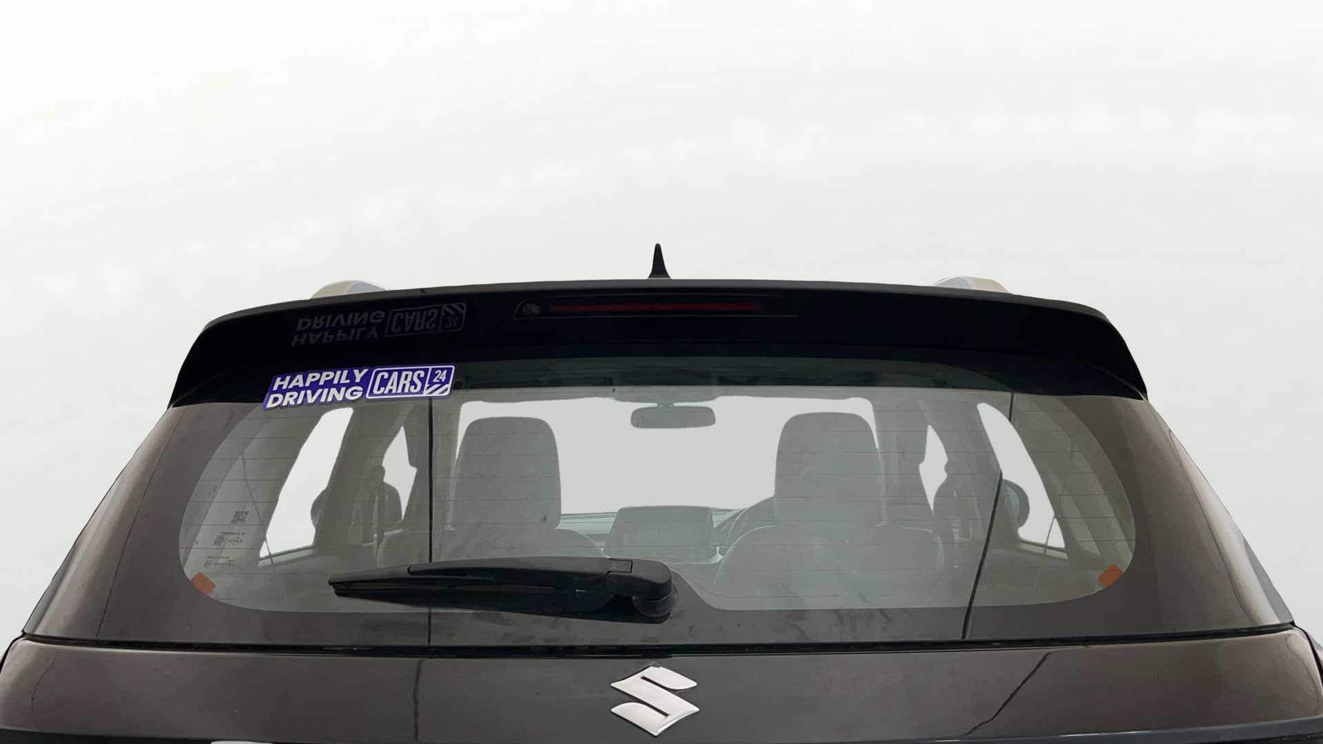 Rear view of a Maruti Suzuki Brezza