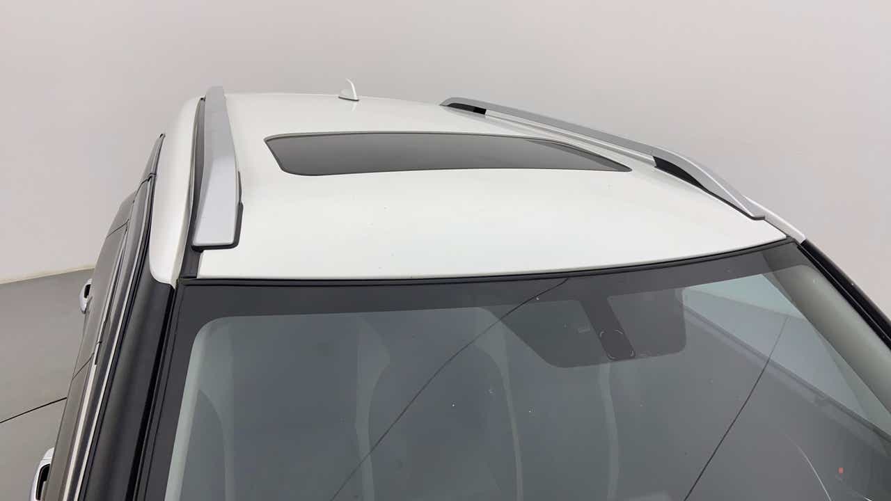 Sunroof and roof rails view of a Maruti Suzuki Brezza