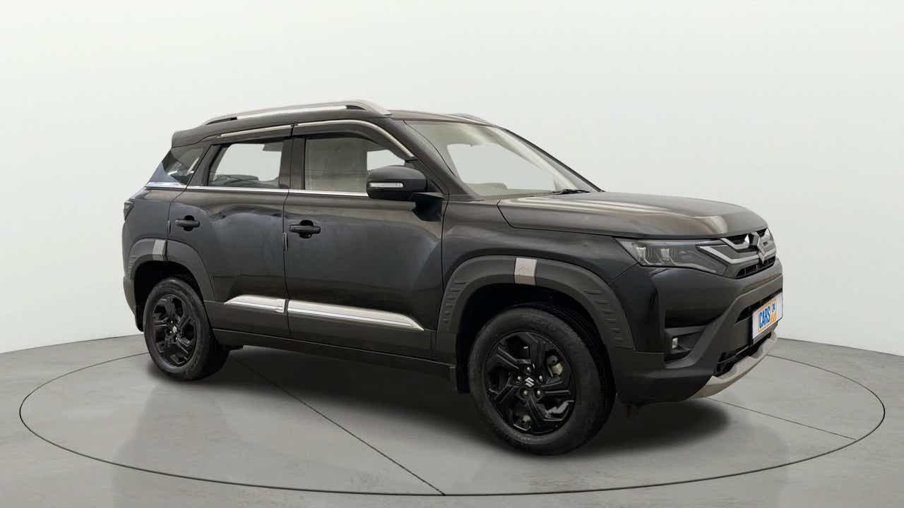 Front three-quarter of a Maruti Suzuki Brezza