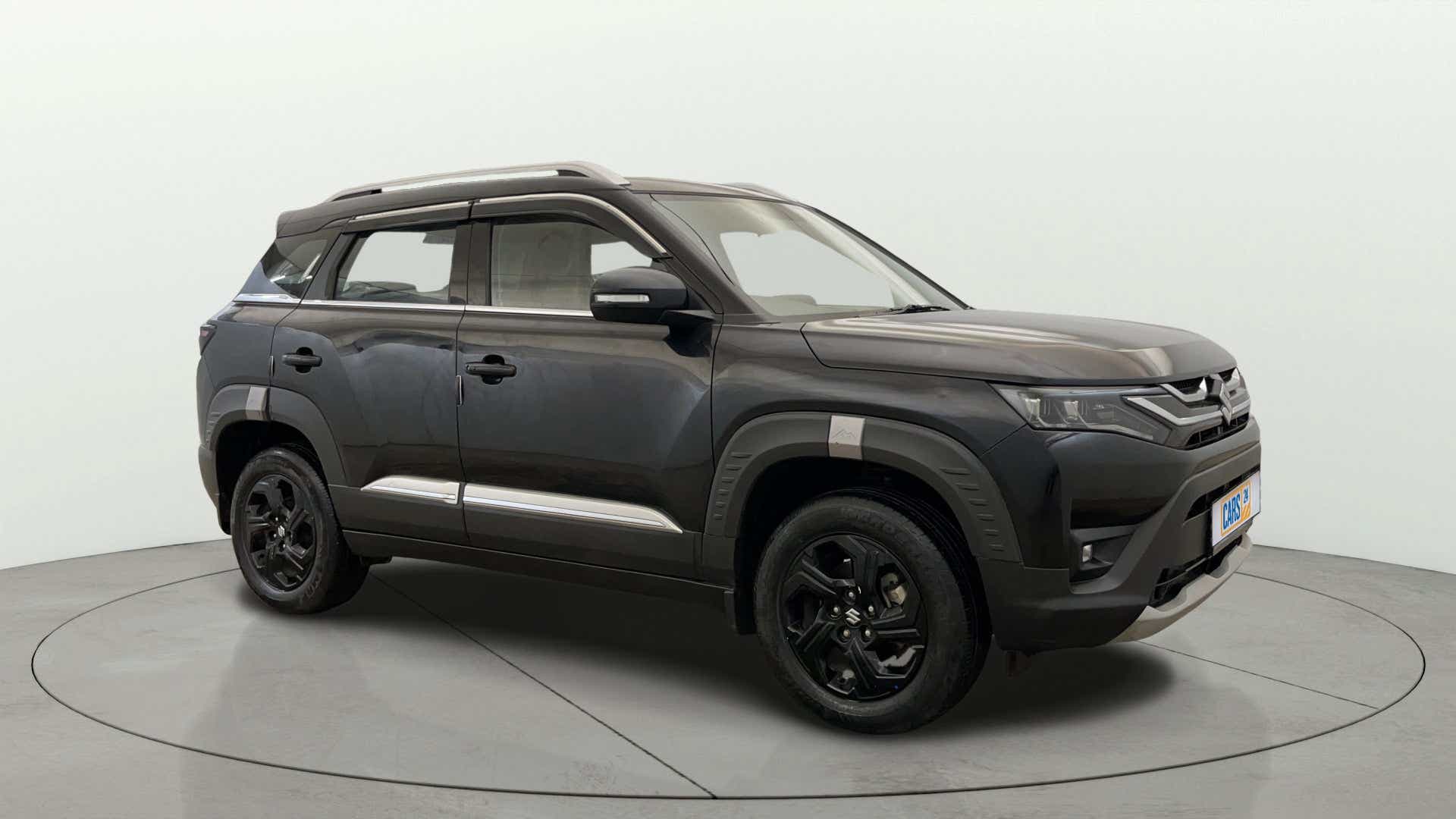 Front three-quarter of a Maruti Suzuki Brezza