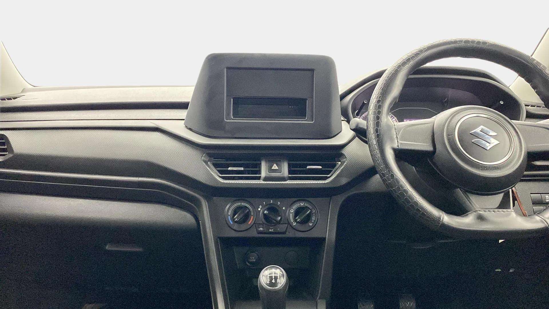 Interior dashboard view of a Maruti Suzuki Brezza