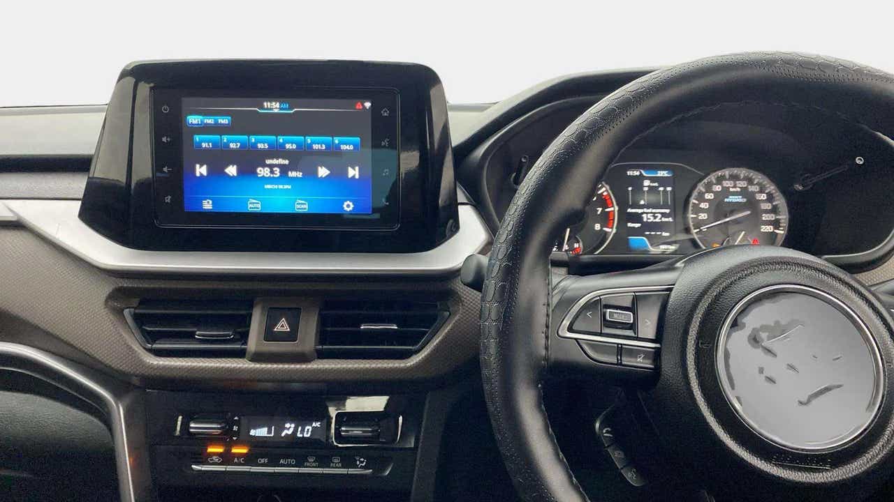 Interior dashboard of a Maruti Suzuki Brezza