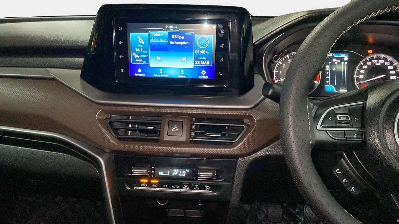 Interior dashboard of a Maruti Suzuki Brezza