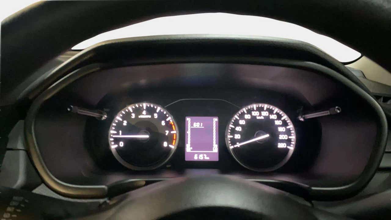 Instrument cluster of a Maruti Suzuki Brezza