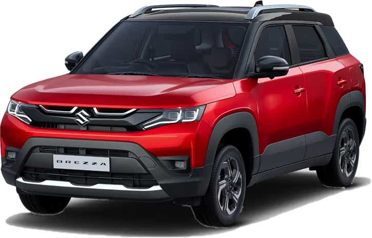 Metallic Sizzling Red with Bluish Black