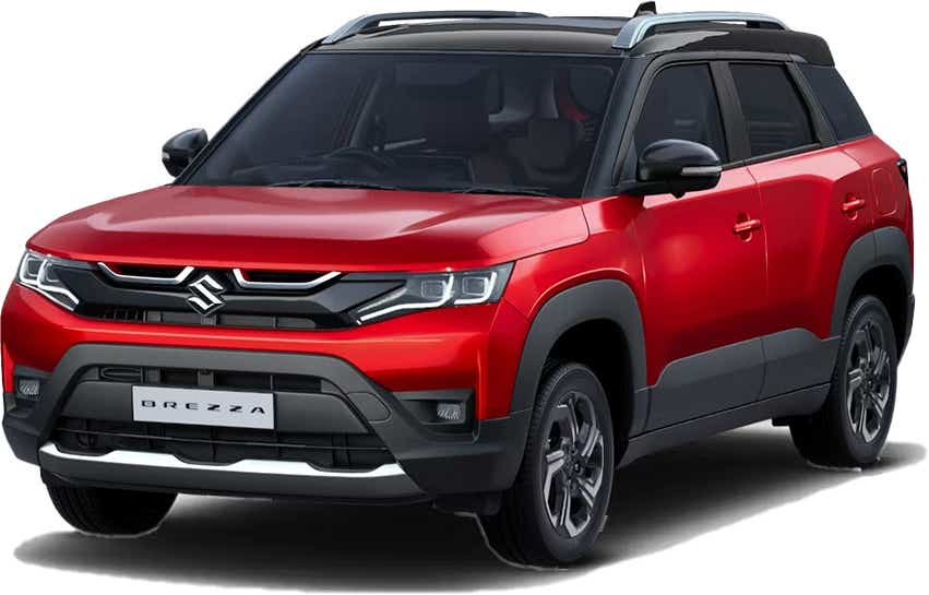 Metallic Sizzling Red with Bluish Black