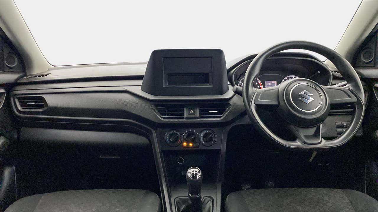 Interior dashboard view of a Maruti Suzuki Brezza