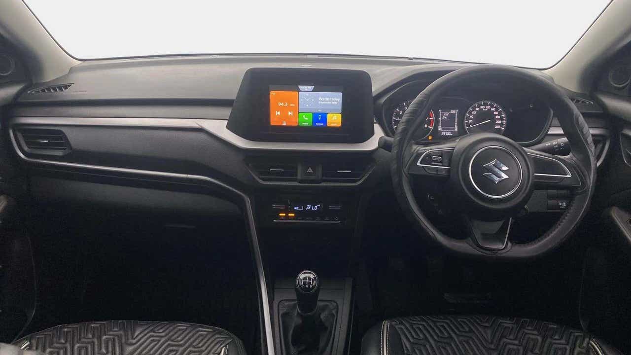 Interior dashboard of a Maruti Suzuki Brezza