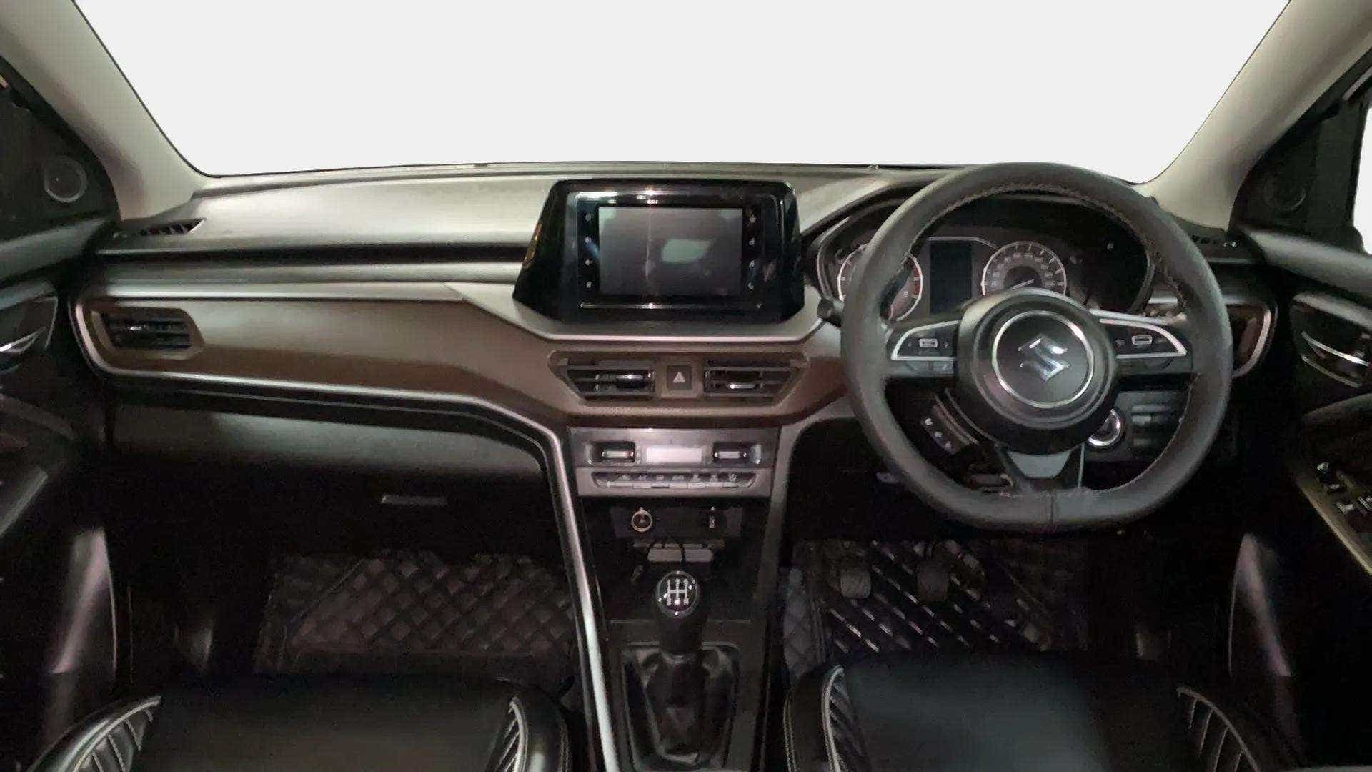Interior dashboard of a Maruti Suzuki Brezza
