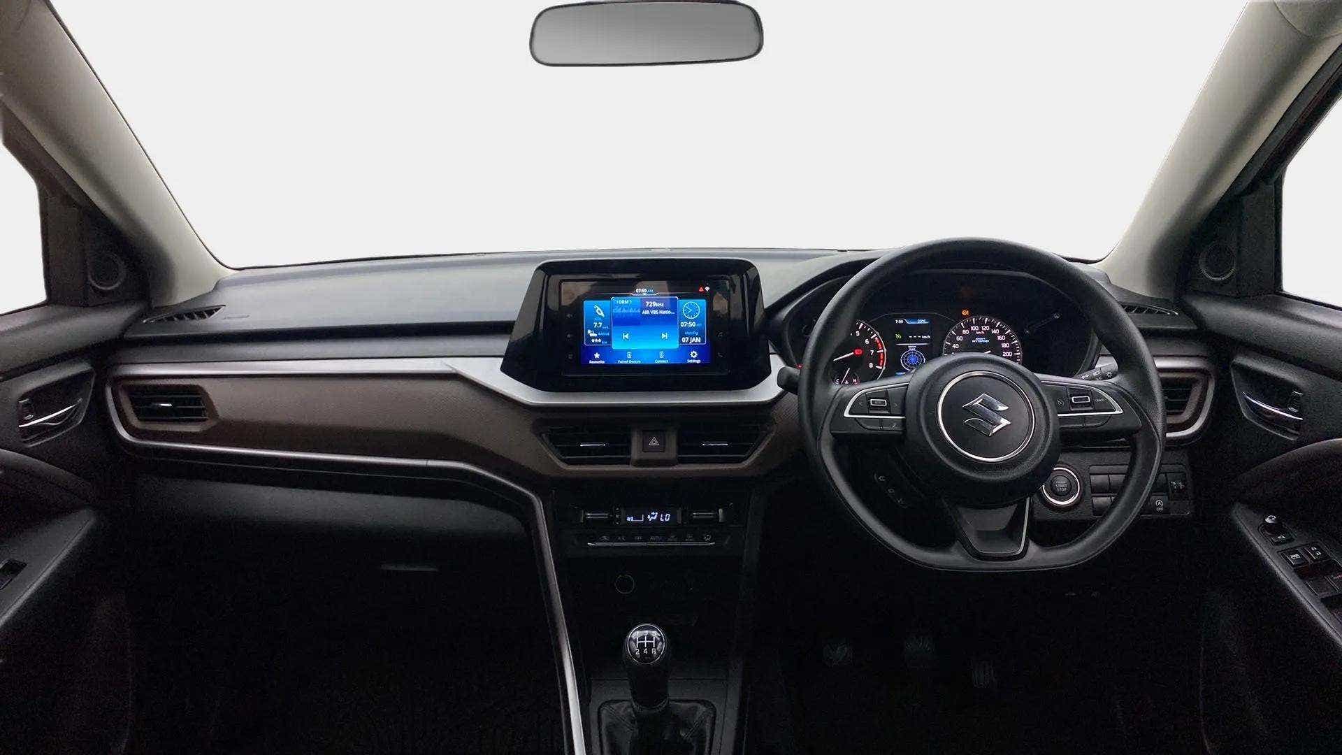 Interior dashboard of a Maruti Suzuki Brezza