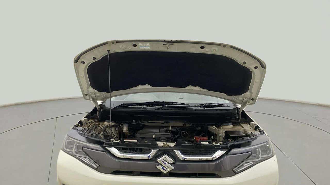 Engine bay of a Maruti Suzuki Brezza