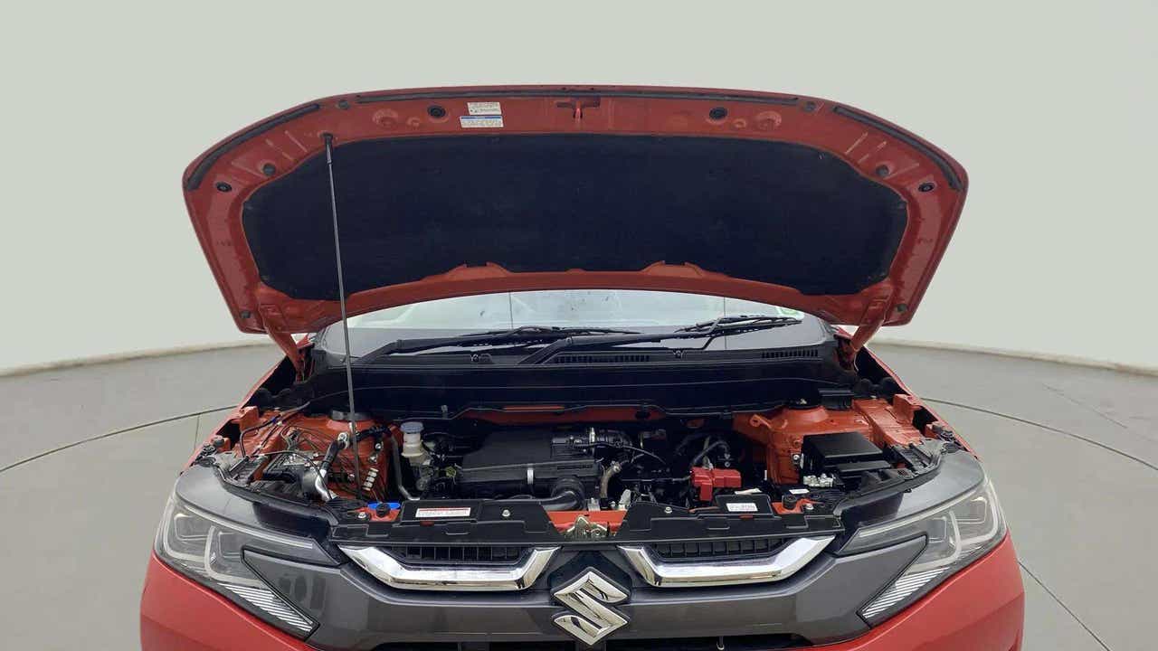 Engine bay view of a Maruti Suzuki Brezza