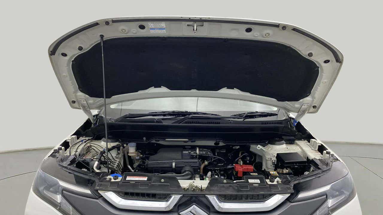 Engine bay of a Maruti Suzuki Brezza