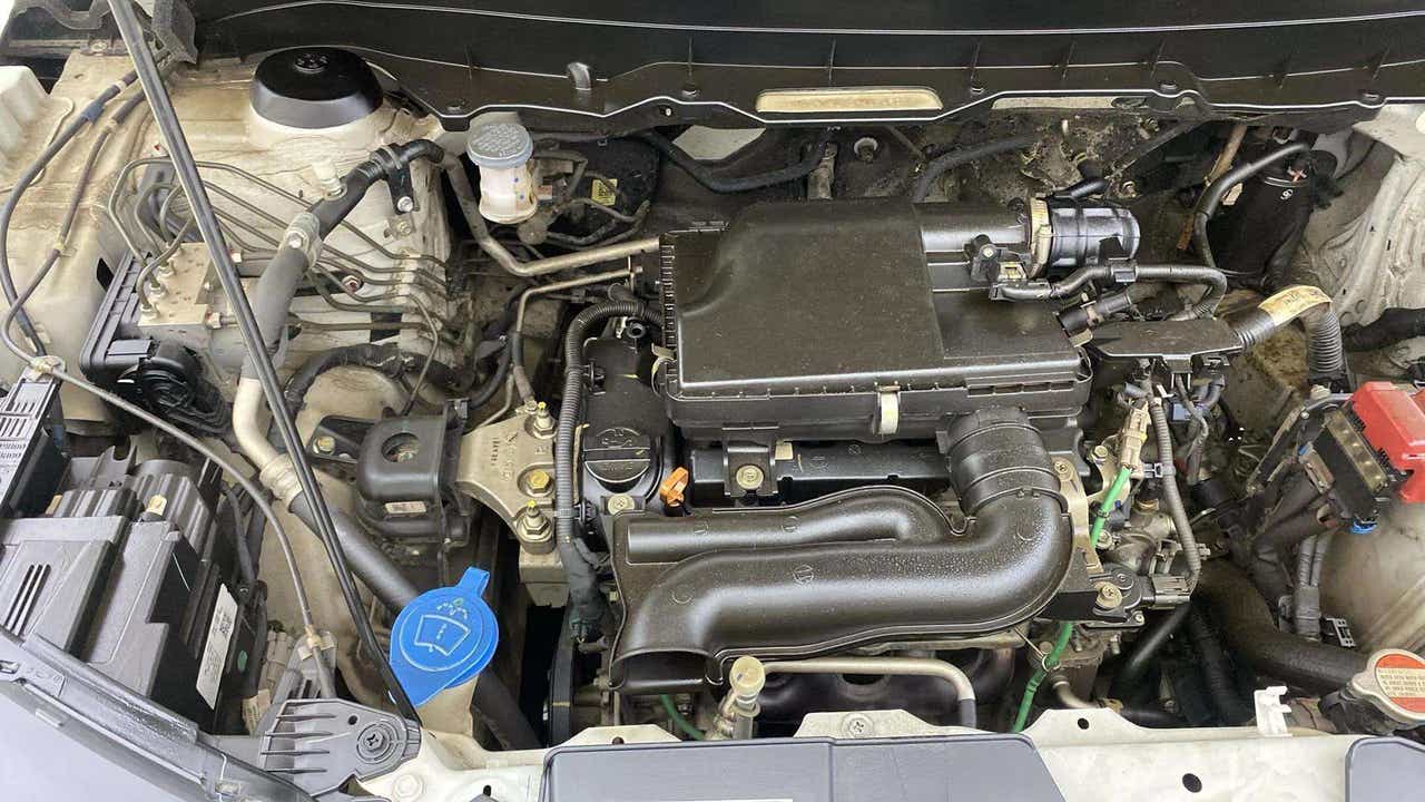 Engine bay view of a Maruti Suzuki Brezza