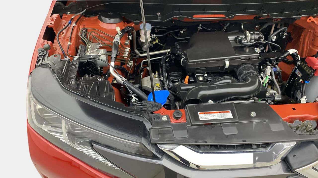 Engine bay view of a Maruti Suzuki Brezza