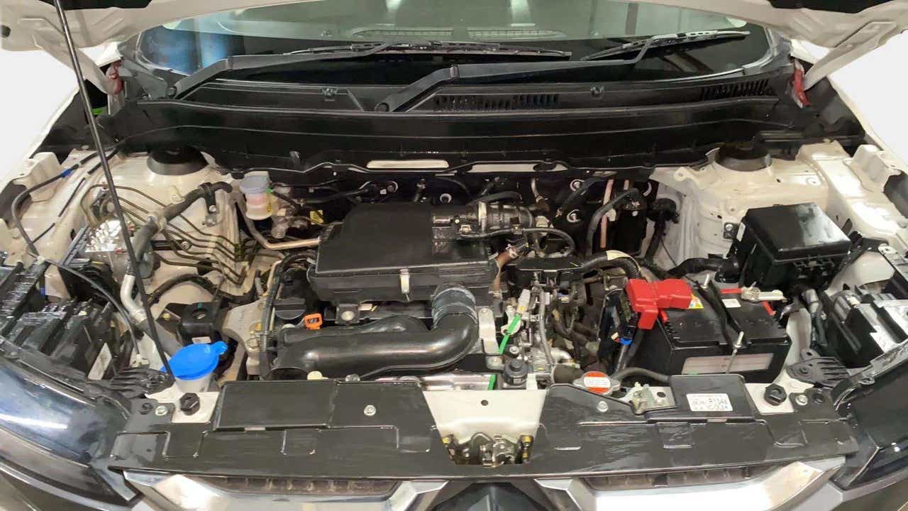 Engine bay of a Maruti Suzuki Brezza