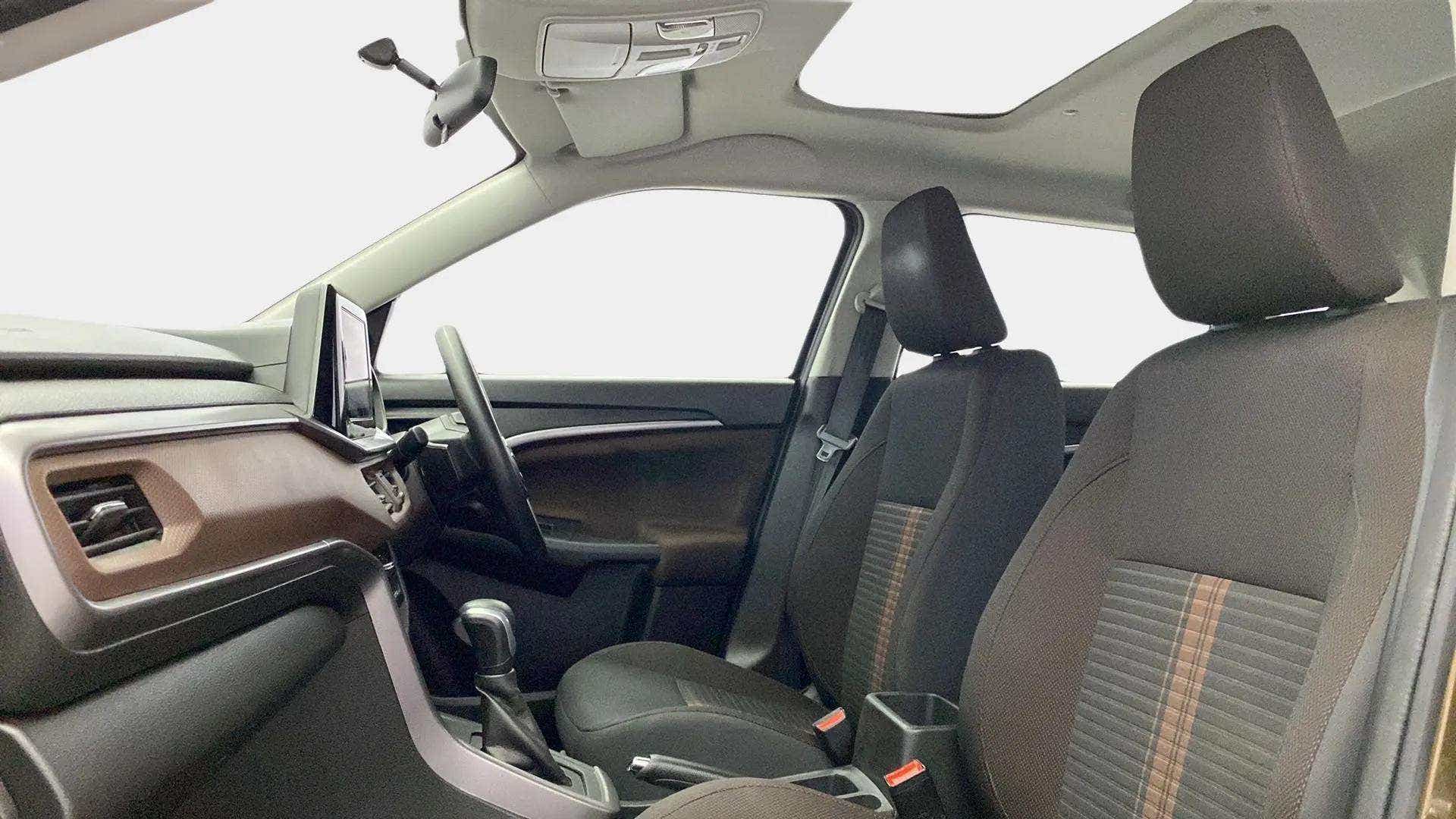 Interior view of a Maruti Suzuki Brezza
