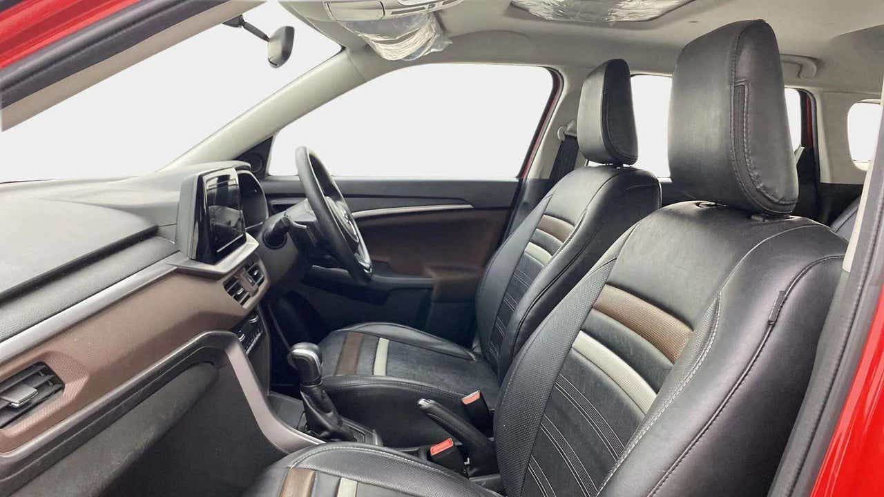 Front interior view of a Maruti Suzuki Brezza
