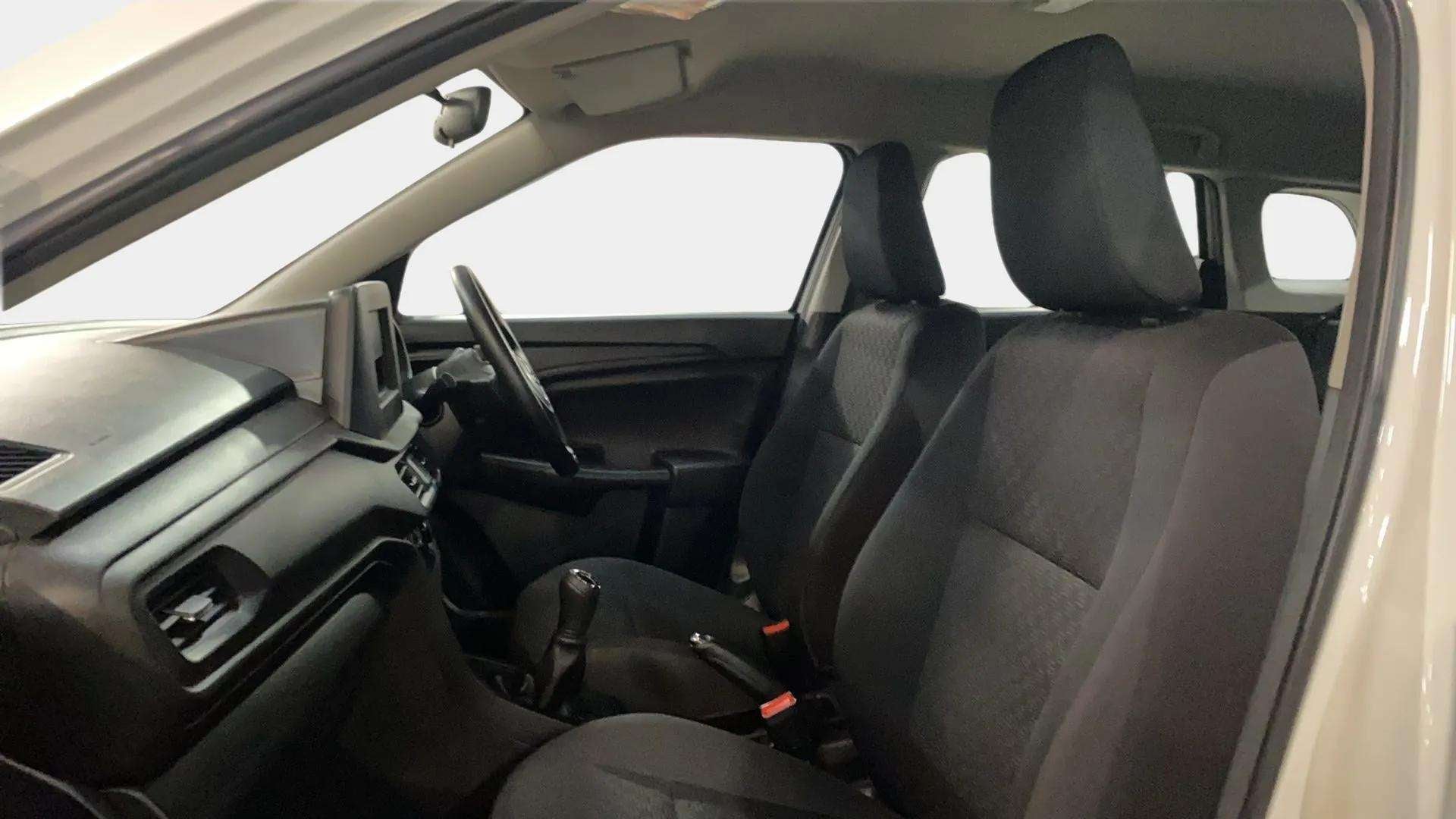 Interior front seat view of a Maruti Suzuki Brezza
