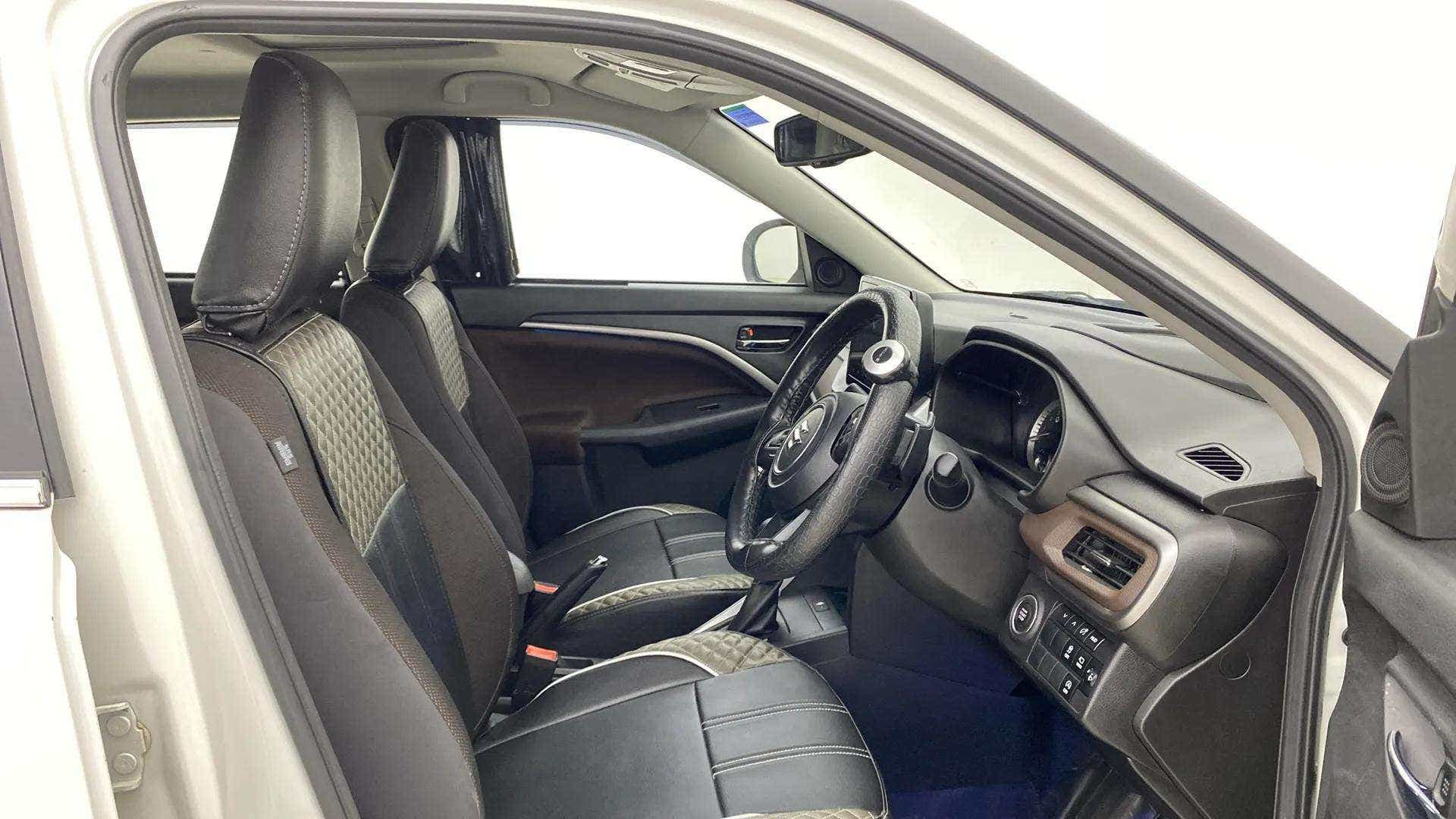 Front interior view of a Maruti Suzuki Brezza