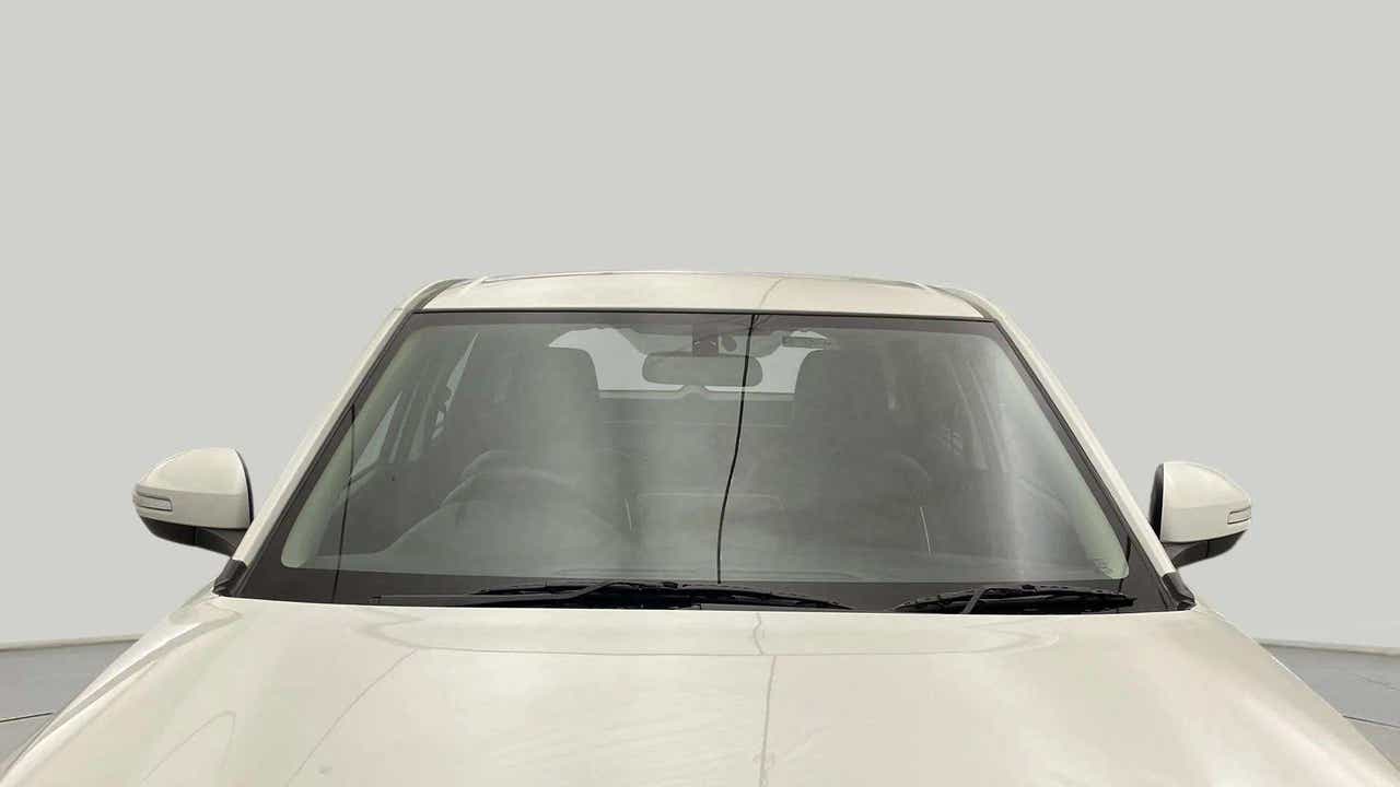 Front windshield view of a Maruti Suzuki Brezza