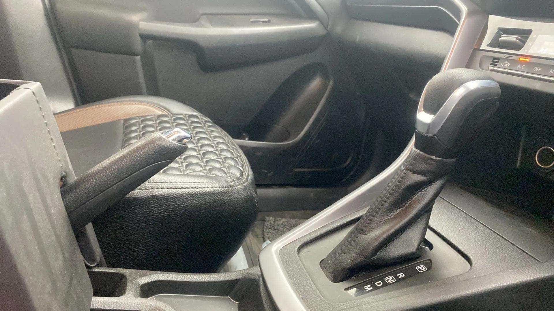 Center console and gear lever of a Maruti Suzuki Brezza