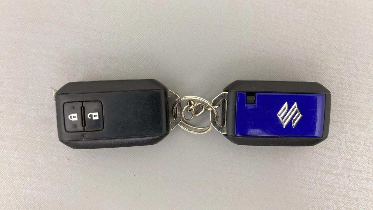 Car key fob of a Maruti Suzuki Brezza
