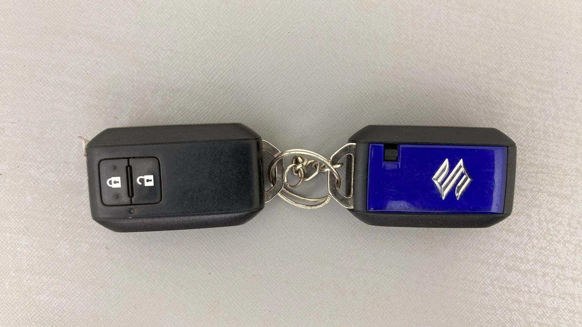 Car key fob of a Maruti Suzuki Brezza