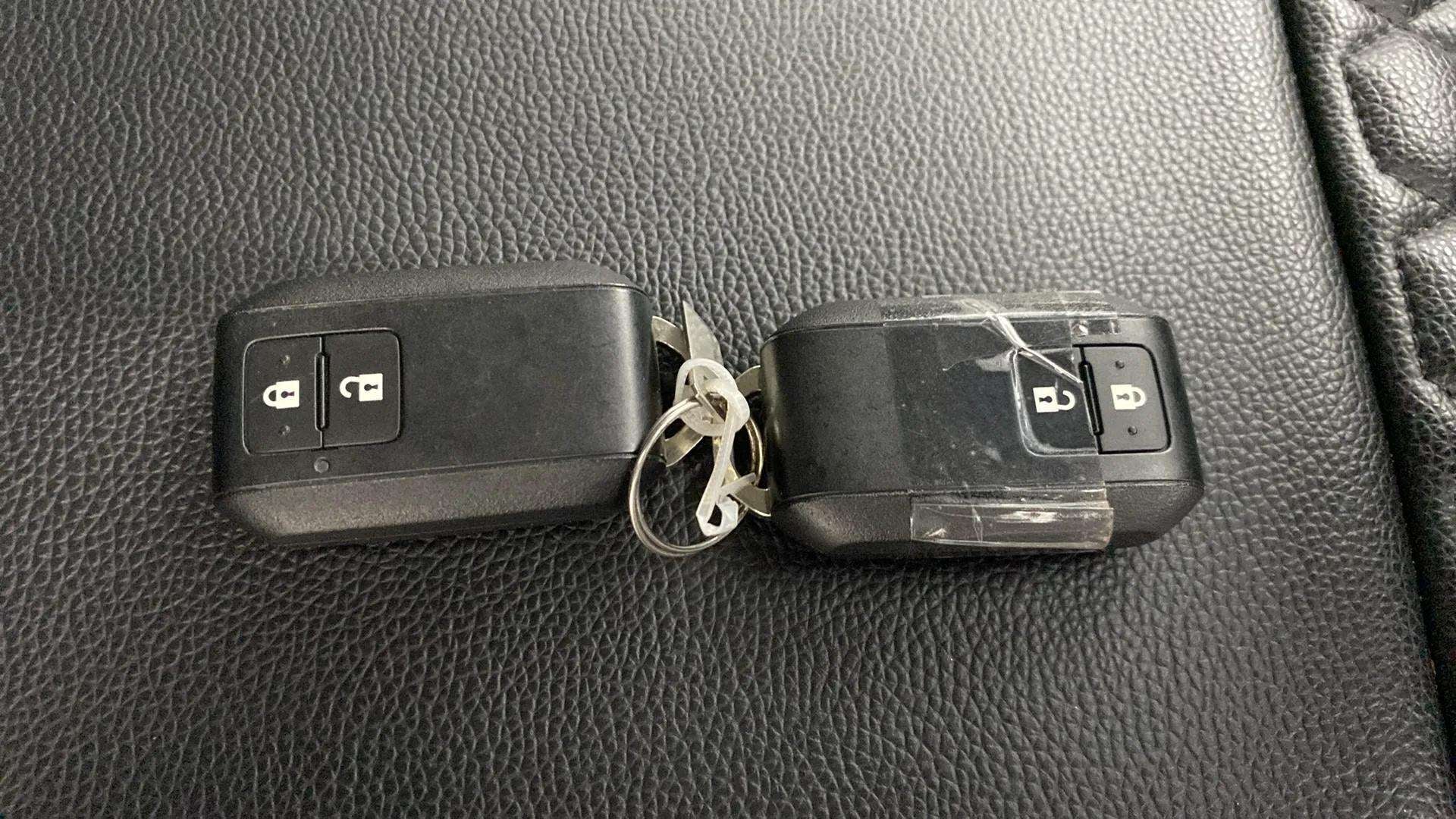 Car key fobs of a Maruti Suzuki Brezza