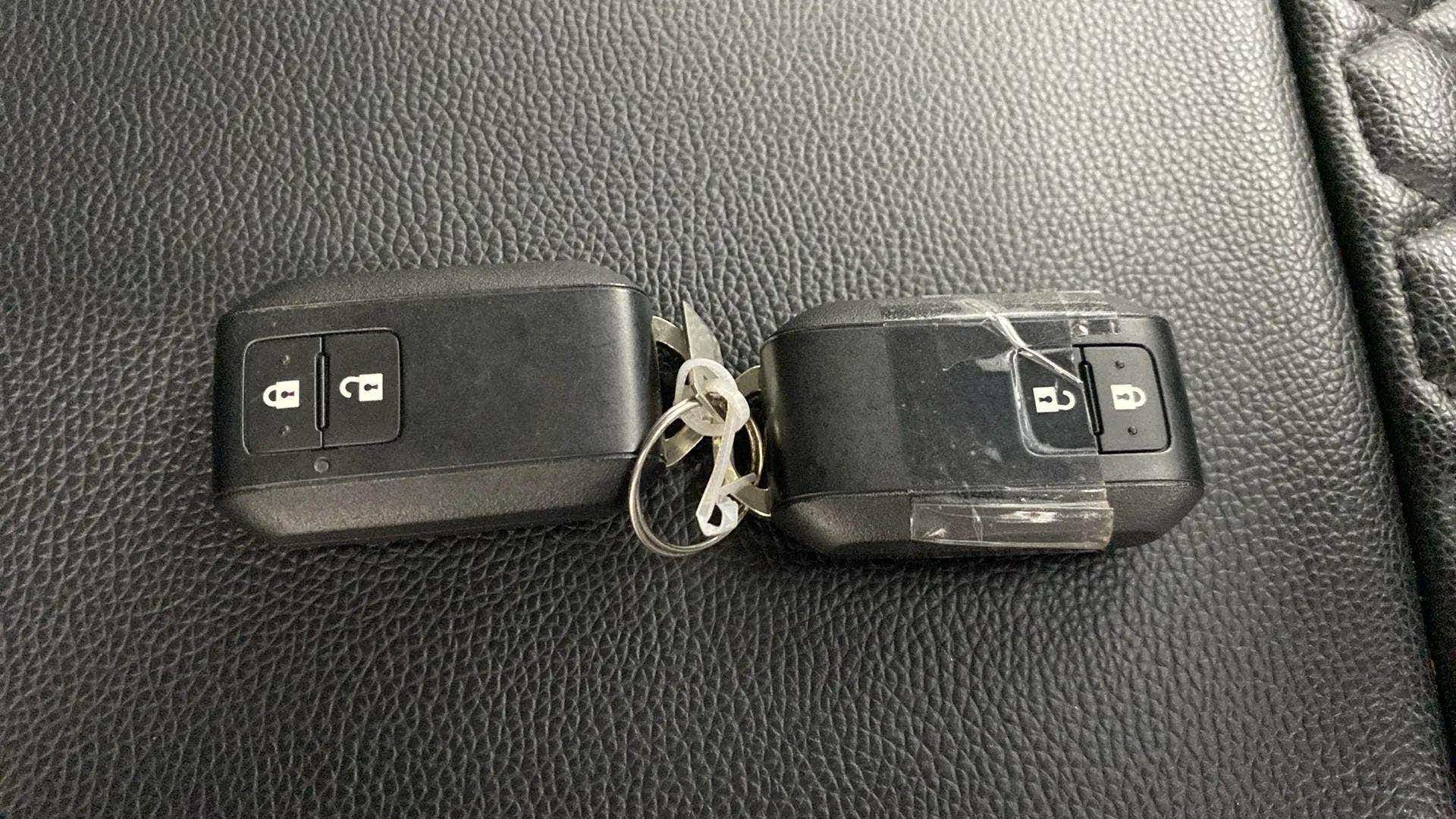Car key fobs of a Maruti Suzuki Brezza