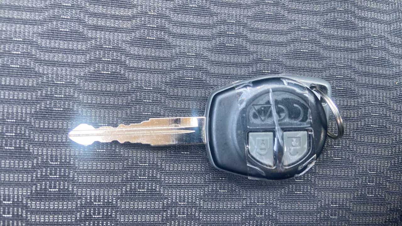 Car key fob of a Maruti Suzuki Brezza