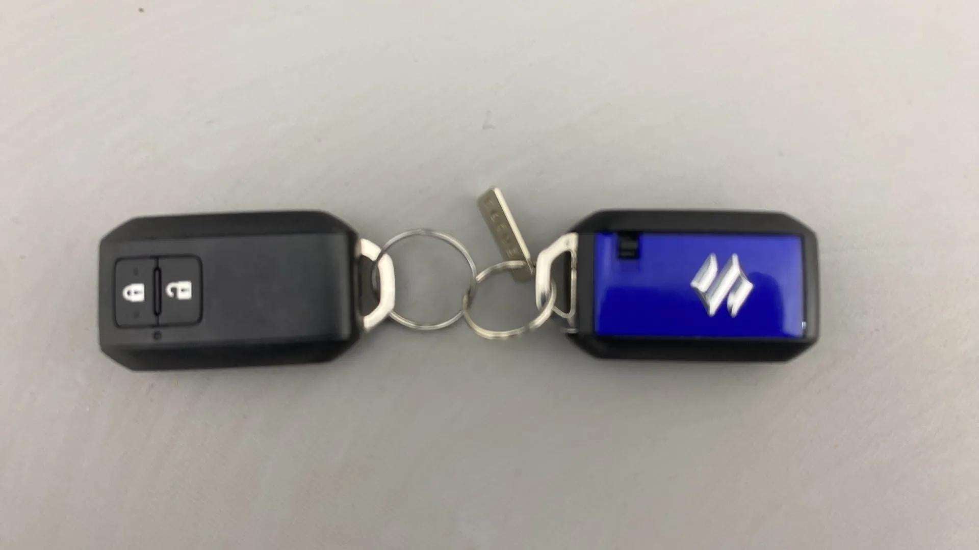 Car key fob of a Maruti Suzuki Brezza
