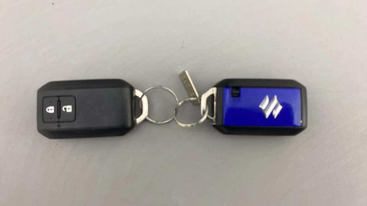 Car key fob of a Maruti Suzuki Brezza