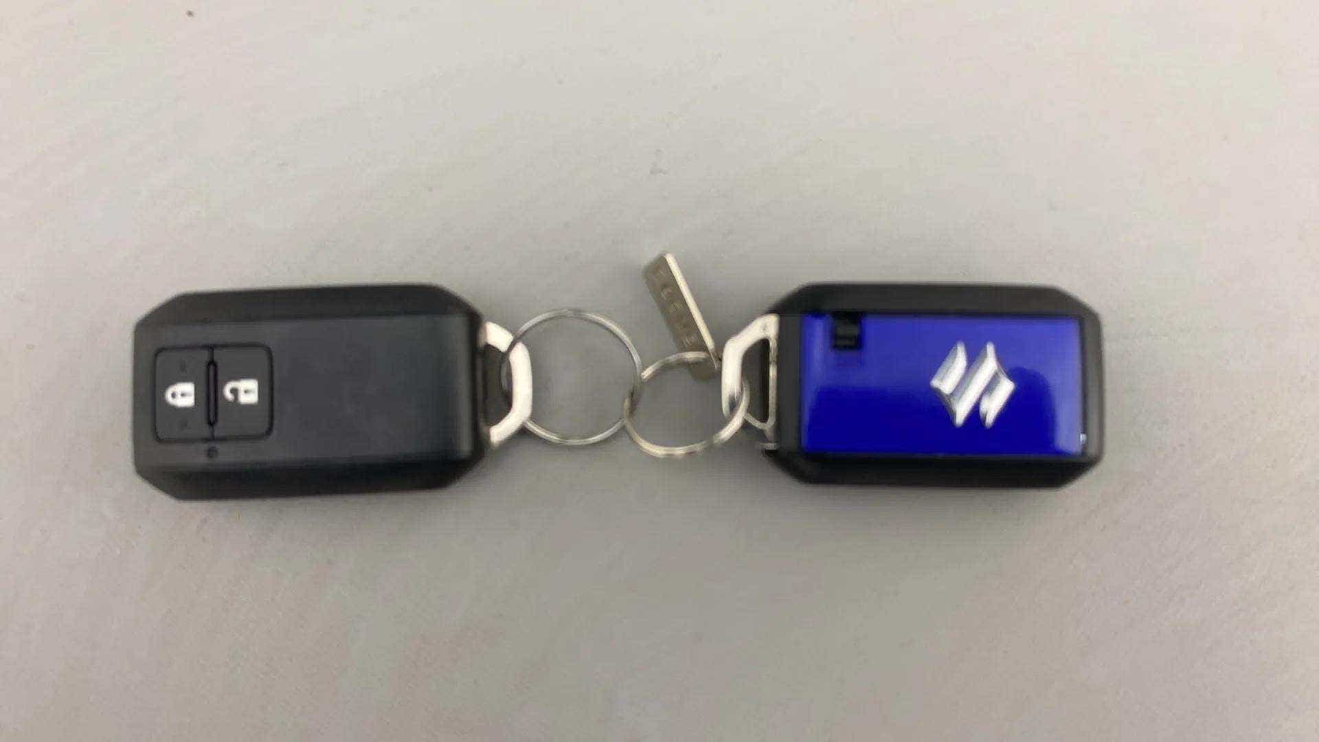 Car key fob of a Maruti Suzuki Brezza