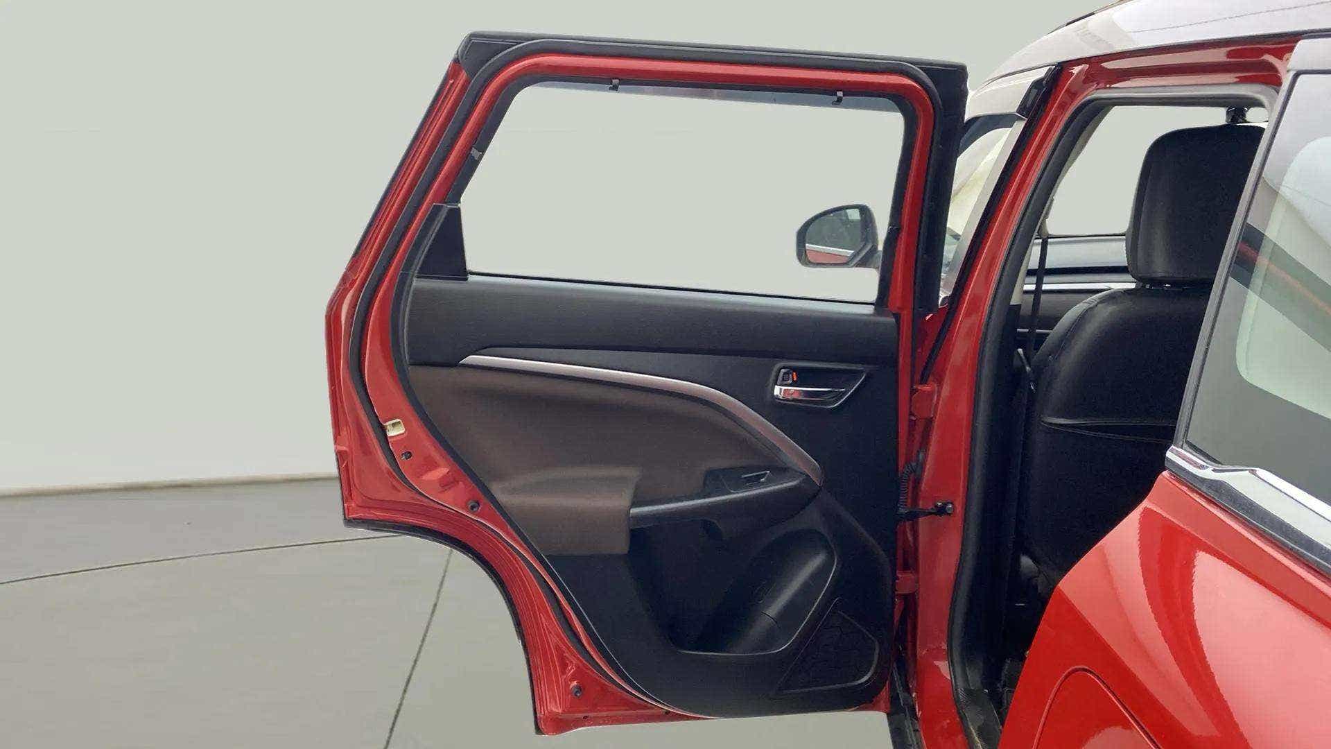 Rear door interior of a Maruti Suzuki Brezza