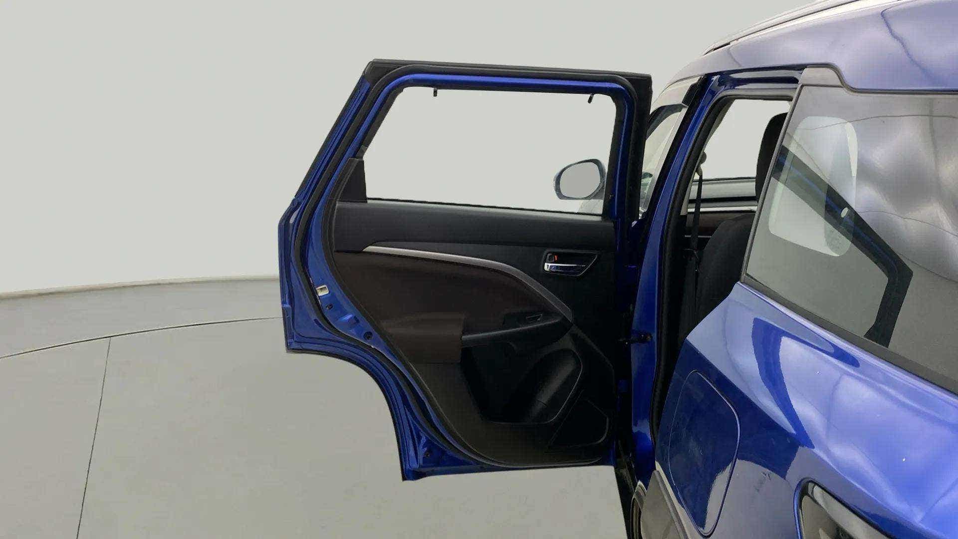 Rear door view of a Maruti Suzuki Brezza
