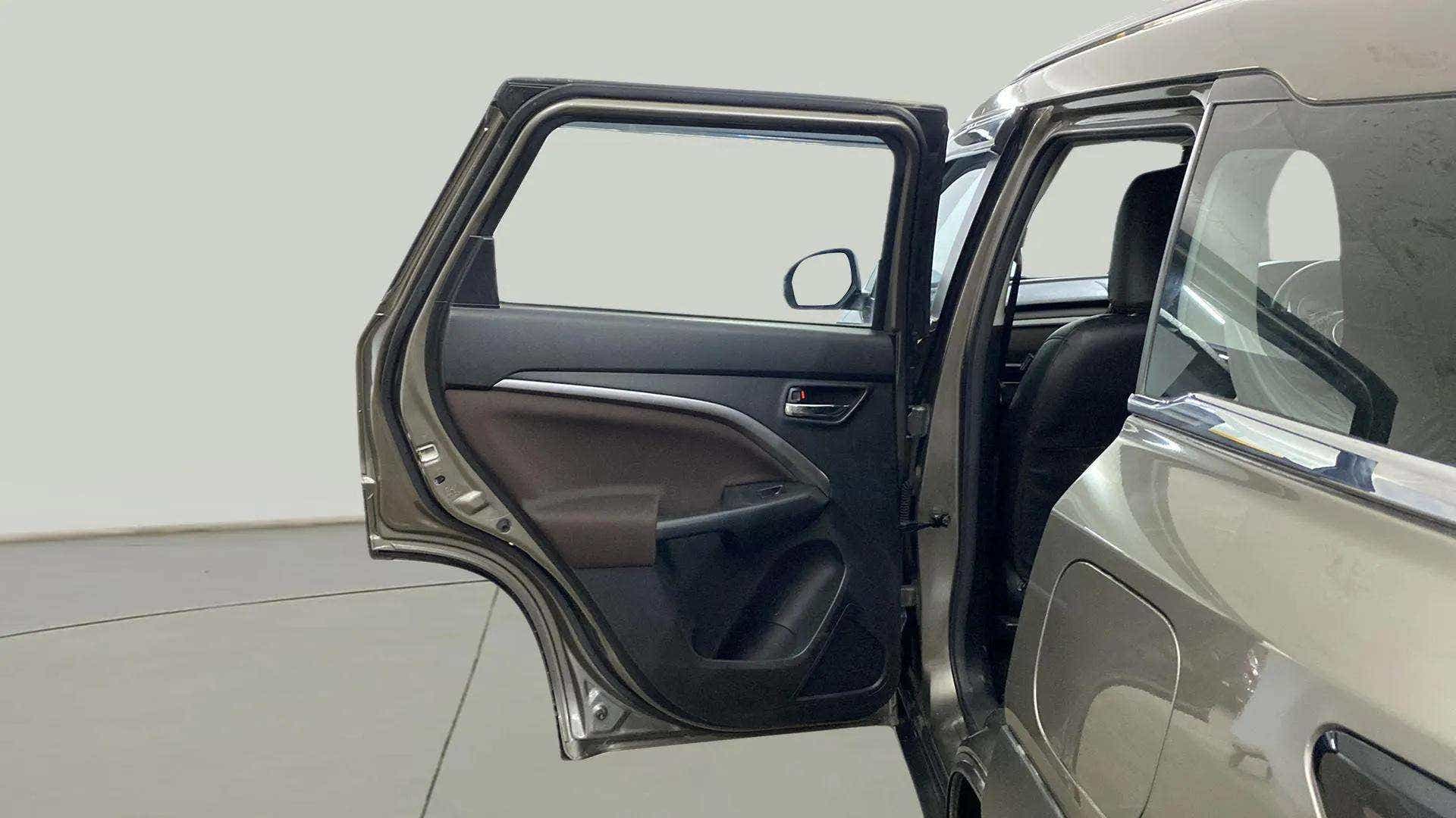 Rear door interior of a Maruti Suzuki Brezza