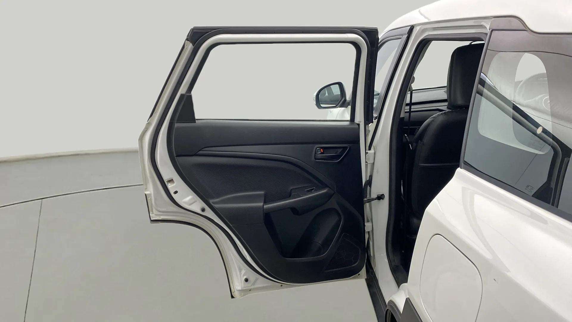 Rear door view of a Maruti Suzuki Brezza