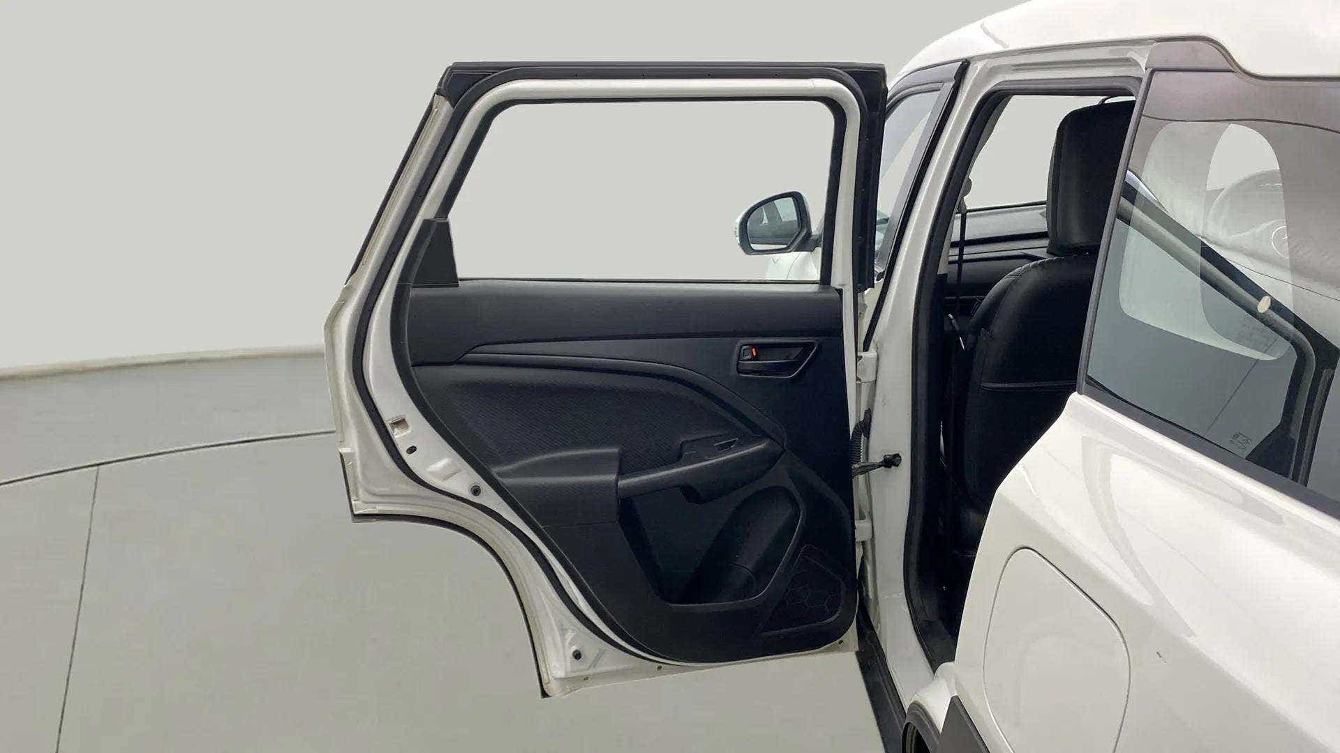 Rear door view of a Maruti Suzuki Brezza