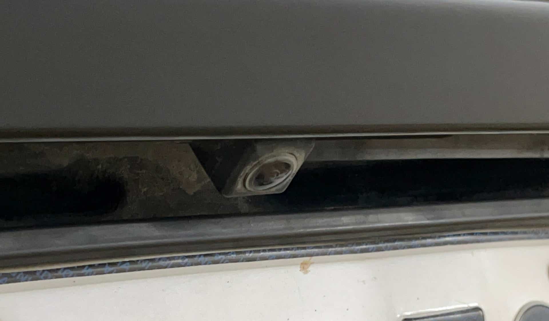 Rear view camera close-up of a Maruti Suzuki Brezza