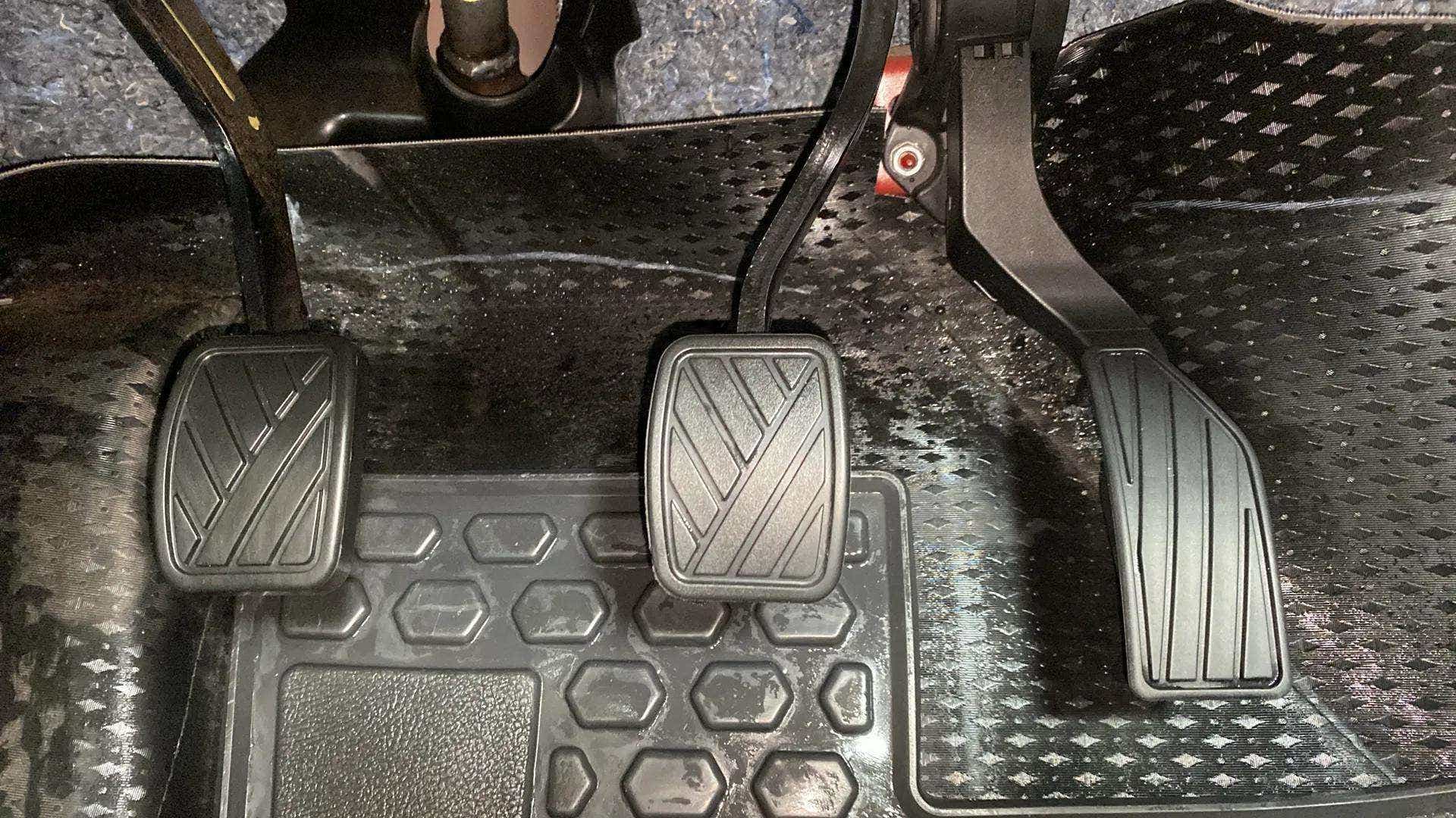 Foot pedals of a Maruti Suzuki Brezza
