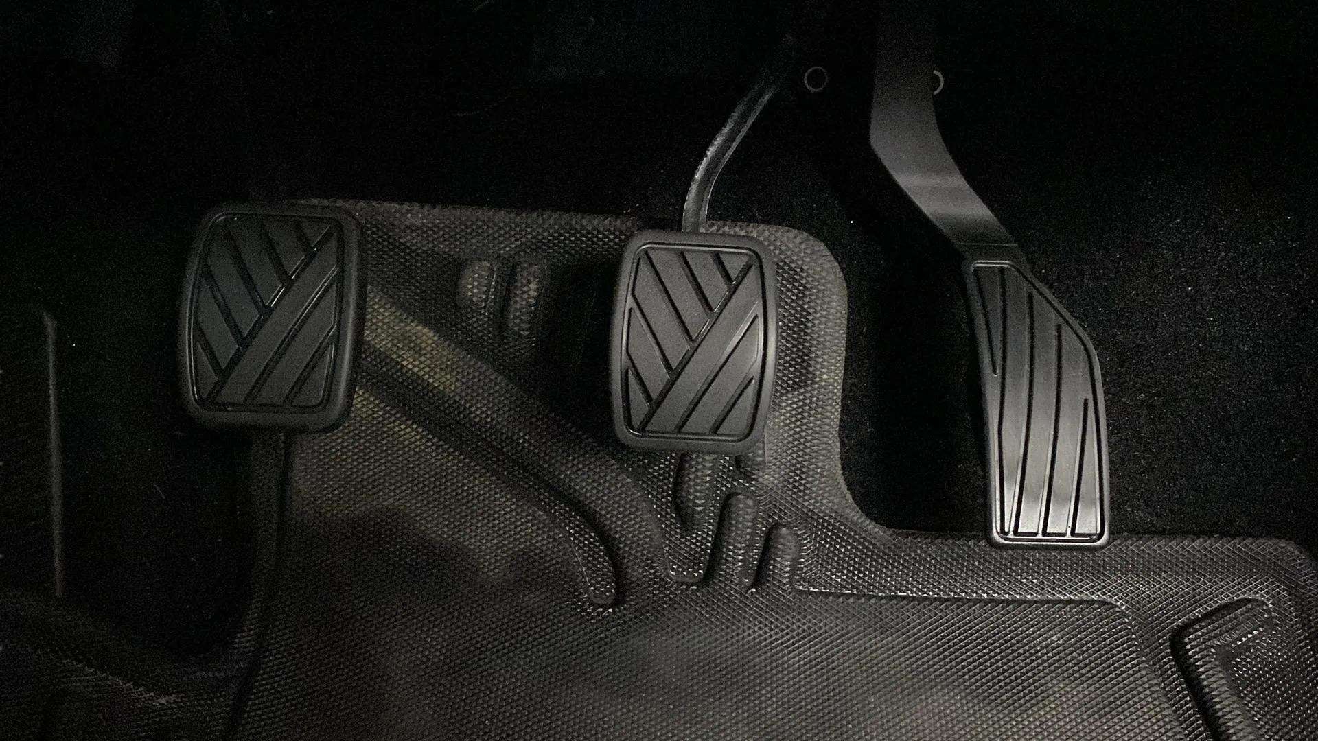 Pedal area of a Maruti Suzuki Brezza
