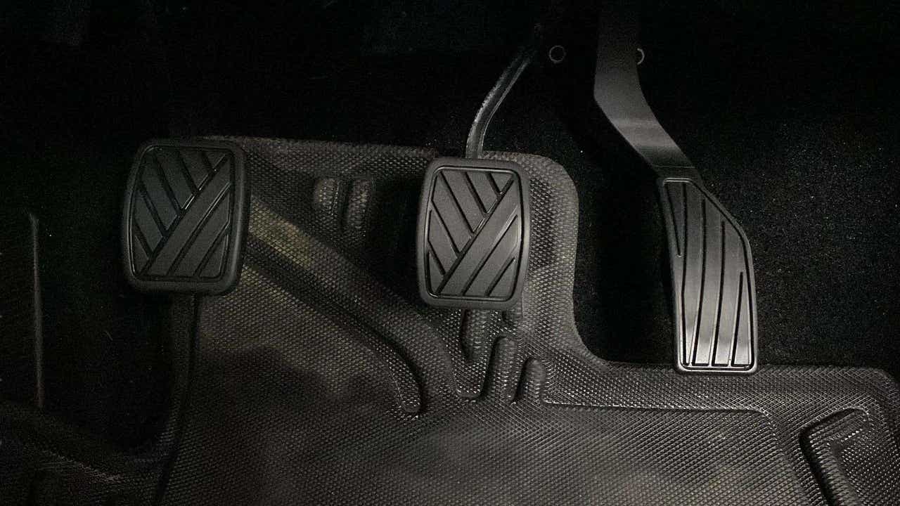 Pedal area of a Maruti Suzuki Brezza