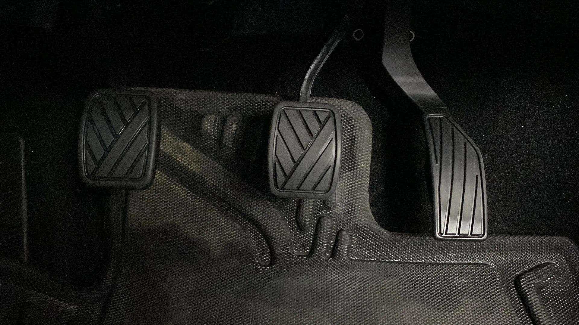Pedal area of a Maruti Suzuki Brezza