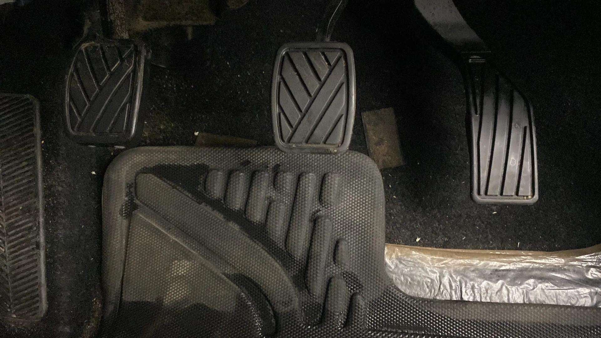 Pedal area of a Maruti Suzuki Brezza