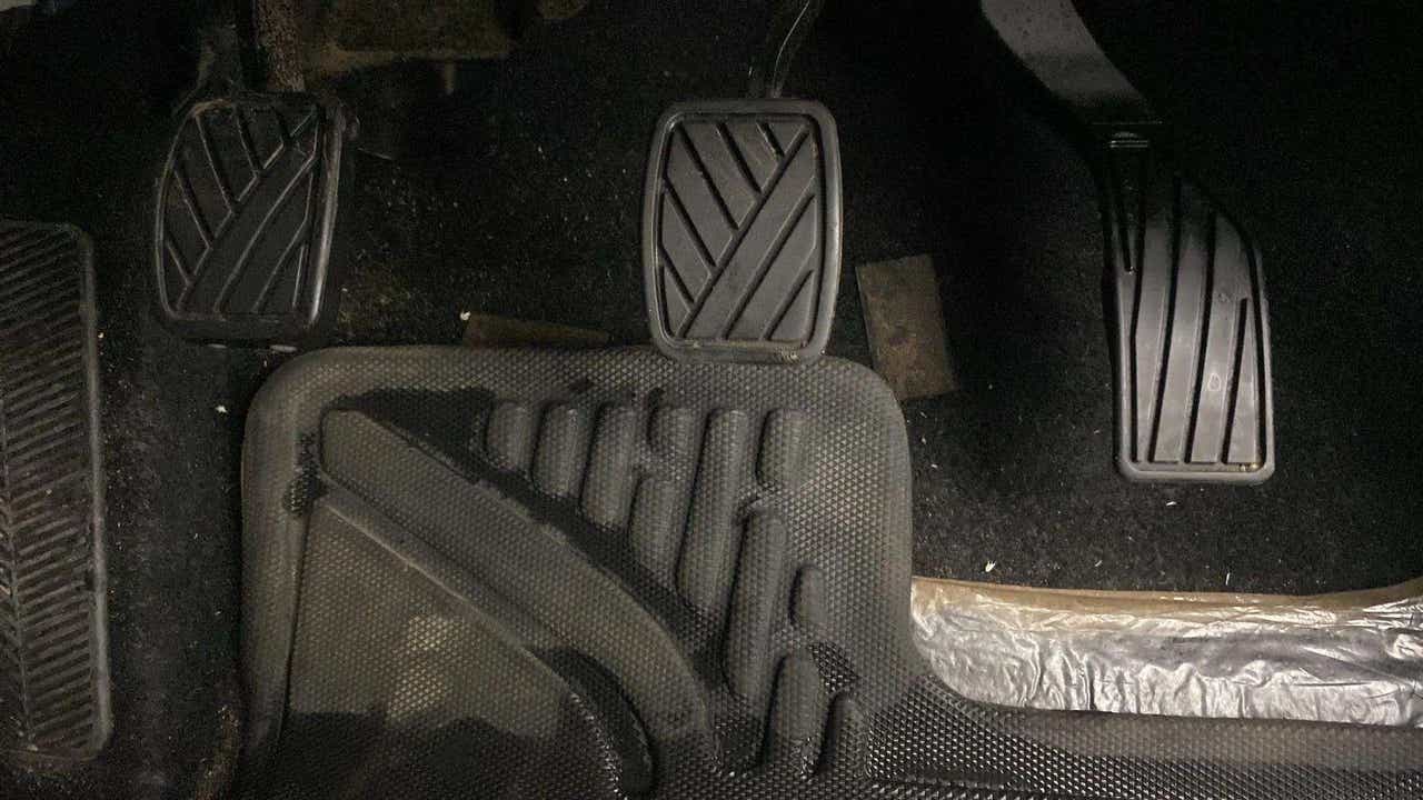 Pedal area of a Maruti Suzuki Brezza