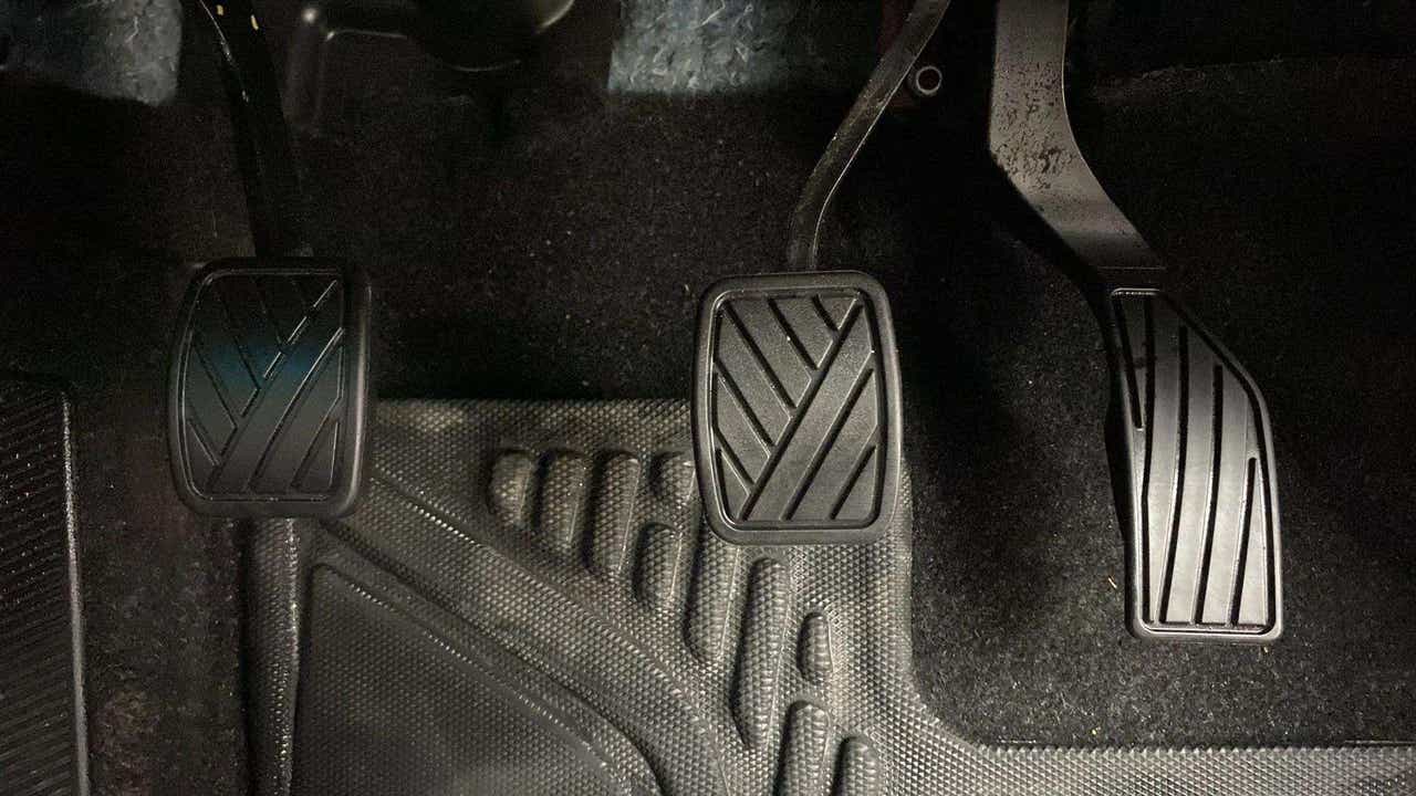 Foot pedals of a Maruti Suzuki Brezza